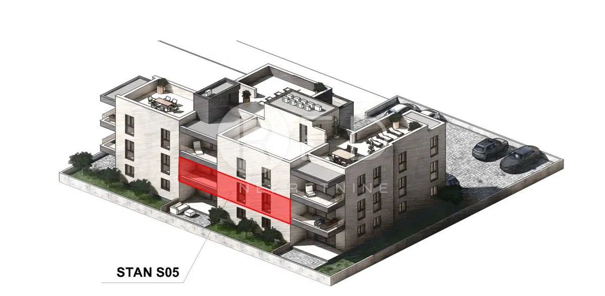 NOVOGRADNJA - Dvosoban stan na prvom katu S5 500 metara od mora - SABUNIKE, PRIVLAKA