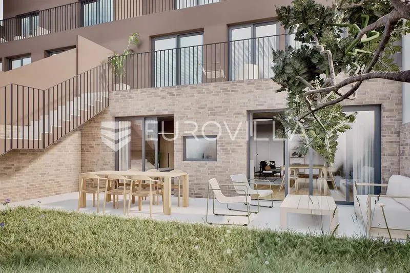 Osijek, Retfala, dvosoban stan u novogradnji, prizemlje 65,55 m²