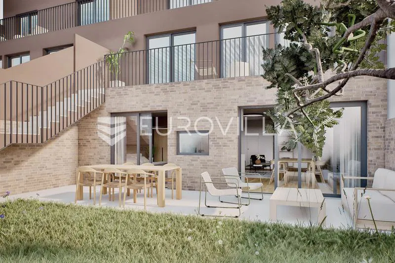 Osijek, Retfala, dvosoban stan u novogradnji, prizemlje 65,55 m²