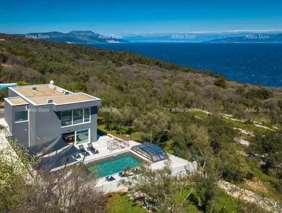 Moderne Villa mit beheiztem Pool und Meerblick