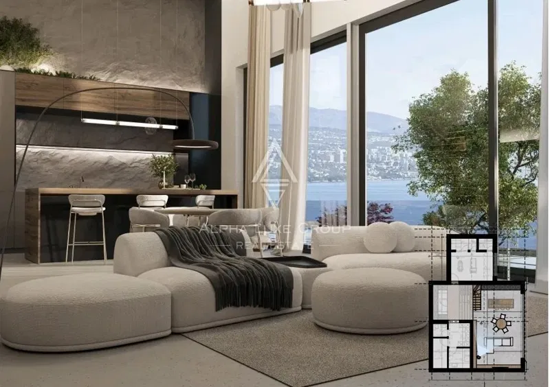 OPATIJA – Ekskluzivna moderna vila s grijanim bazenom i panoramskim pogledom na more