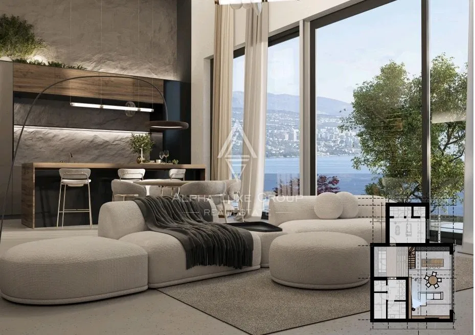 OPATIJA – Ekskluzivna moderna vila s grijanim bazenom i panoramskim pogledom na more