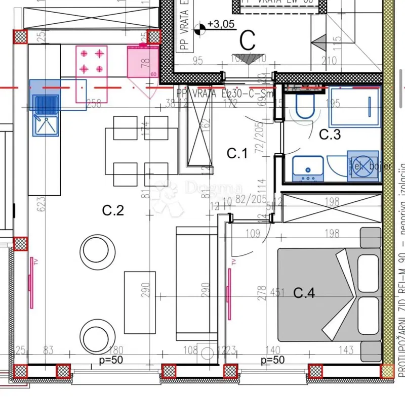 Flat Veli vrh, Pula, 113,11m2 – 3