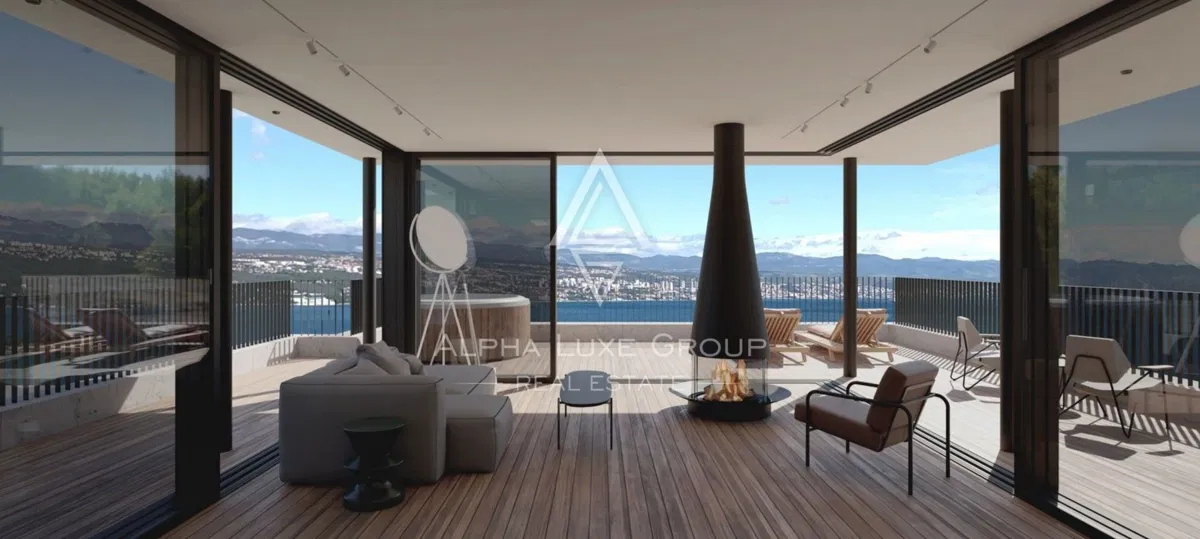 OPATIJA – LUKSUZNA PAMETNA VILA S PANORAMSKIM POGLEDOM NA MORE
