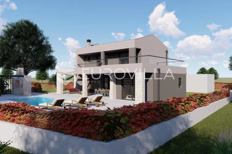 Istra, Sveti Lovreč, Moderna montažna kuća s projektom bazena, 190 m²