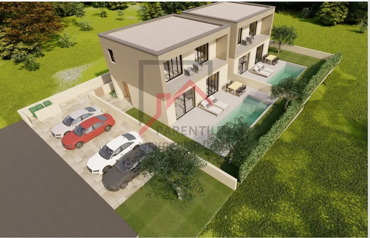 Hiša z dvema spalnicama in bazenom, površine 137m2, nedaleč od Poreča
