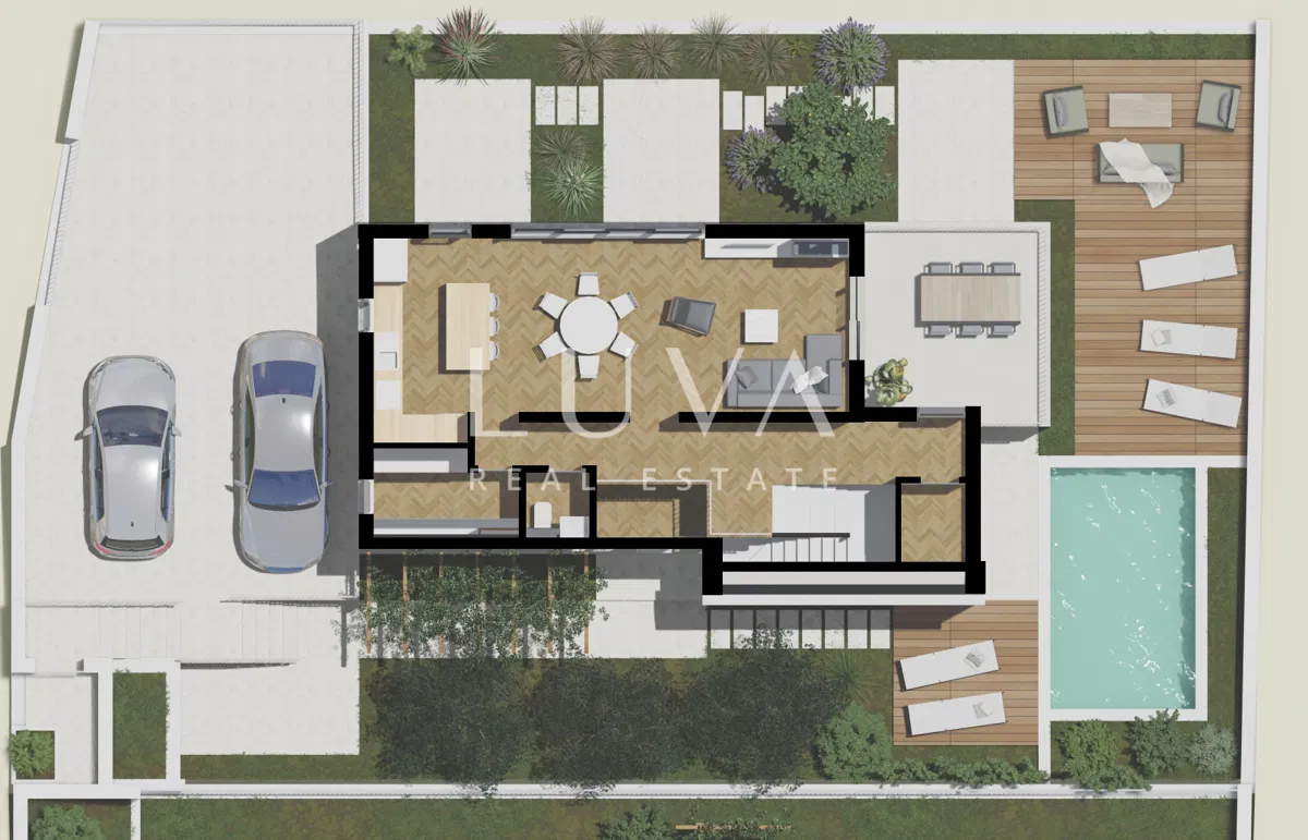Brač, Škrip, działka budowlana o powierzchni 412 m² z pozwoleniem na budowę