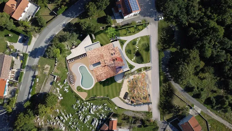 Istra, Vranja, projekt vile od 800m2 na 2.000m2 terena