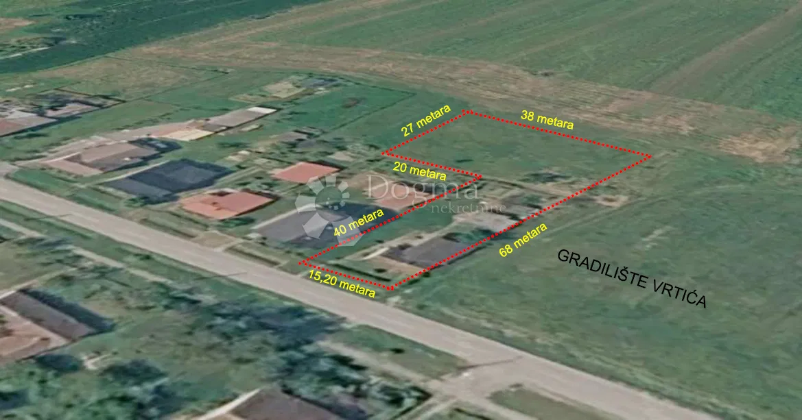 Земля под застройку Popovača, 1.634m2