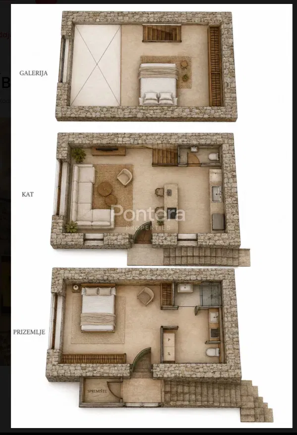 Haus Beram, Pazin - Okolica, 76m2