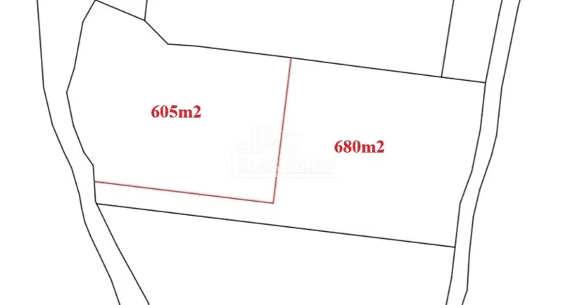 Primošten - Građevinsko zemljište 605m2, pogled na more