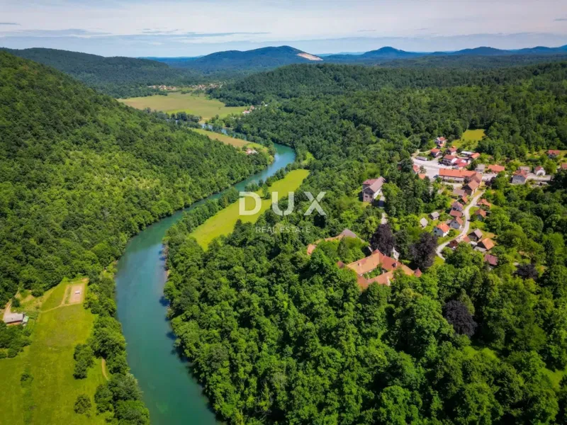 Gorski kotar, Severin na Kupi - veliko investicijsko zemljište 73000 m2 uz rijeku Kupu