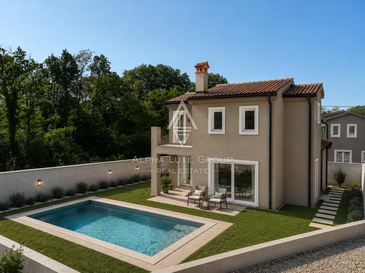 Istria, Tinjan: dom z basenem i 3 sypialniami