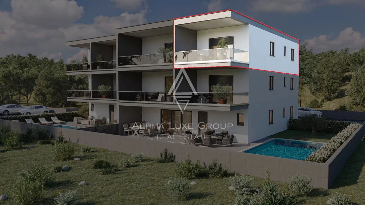 Istria, Novigrad: Byt na druhom poschodí s výhľadom na more