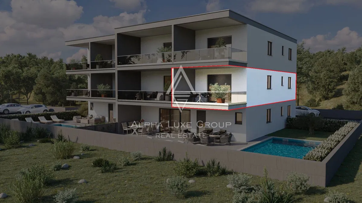 Istria, Novigrad: Apartament na pierwszym piętrze z widokiem na morze
