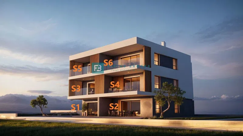 TRIBUNJ, novi projekt, 1. kat, 350 m od mora, terasa 17 m2, ostava
