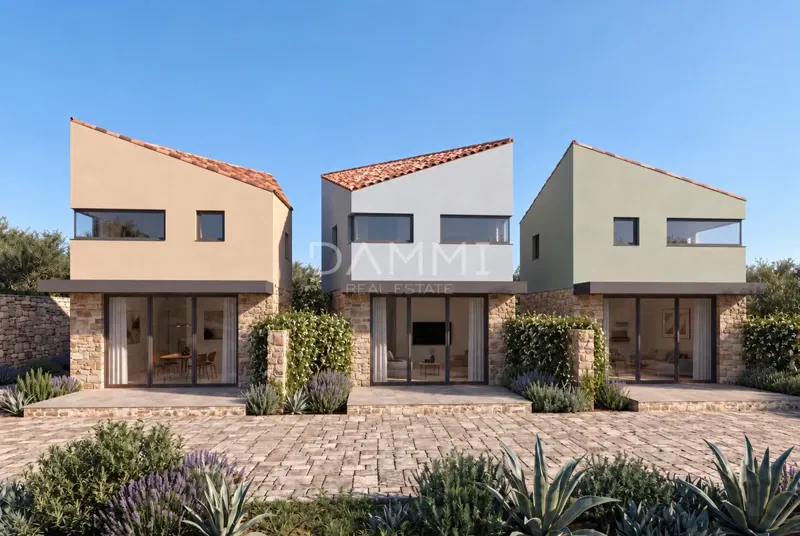 ISTRA, SV. PETAR U ŠUMI - Designhaus in einer Reihe mit Garten, Neubau