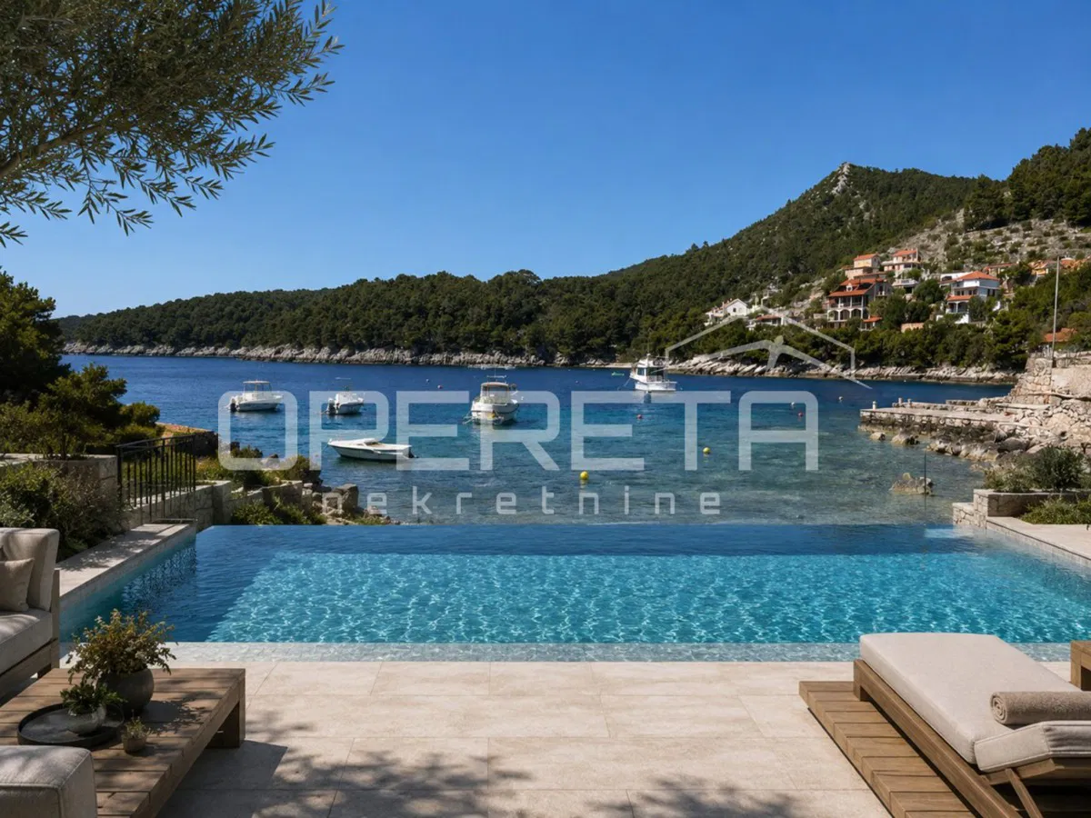 Terreno edificabile di 730 m2 vicino al mare - Gršćica, isola di Korčula