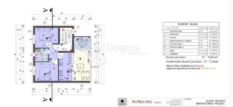 Allogio Jug II, Osijek, 46,91m2