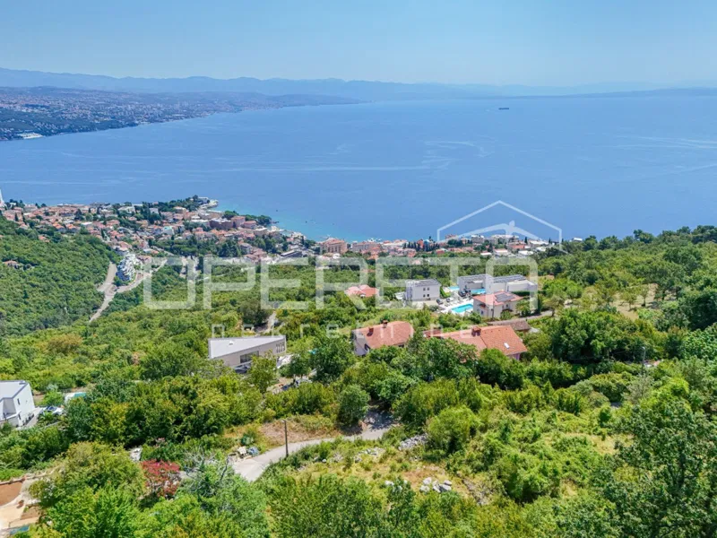 OPATIJA (OKOLICA) - Građevinsko zemljište s pravomoćnom građevinskom dozvolom POGLED MORE – 2