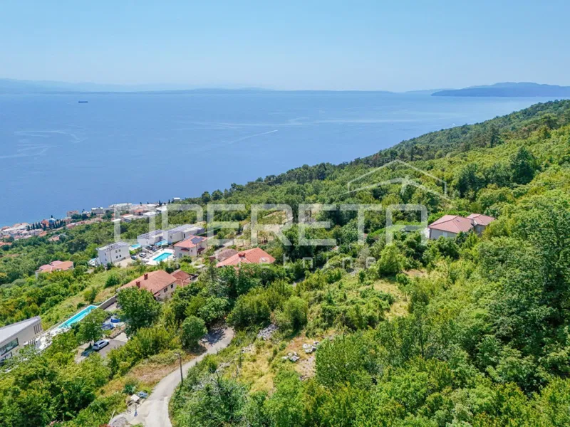 OPATIJA (OKOLICA) - Građevinsko zemljište s pravomoćnom građevinskom dozvolom POGLED MORE – 3