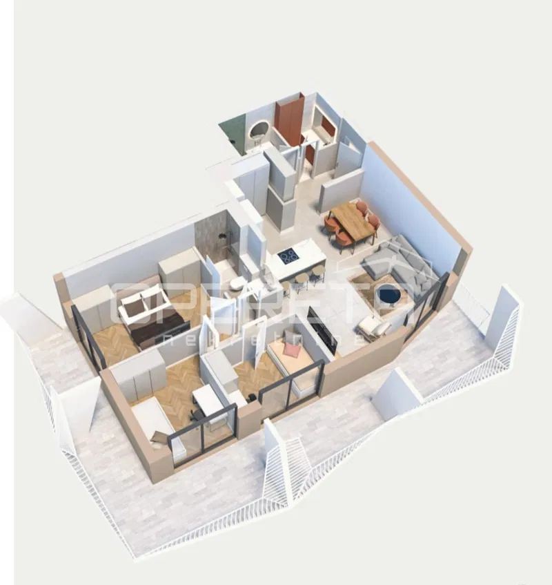 Split, Duilovo – Appartamento moderno con tre camere e ampia terrazza in nuova costruzione – 3