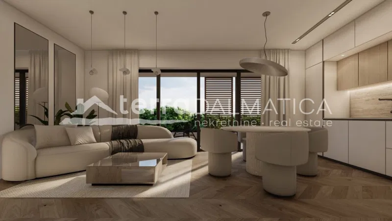 Neubau, Sv. Filip i Jakov – Aufzug, Garage und Dachterrasse mit Meerblick – 3