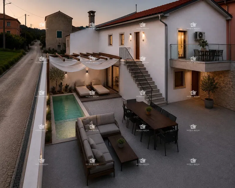 Istra, Motovun, Haus 100 m2, zwei Wohnungen, 2 Parkplätze, neues Dach, Aussicht – 2