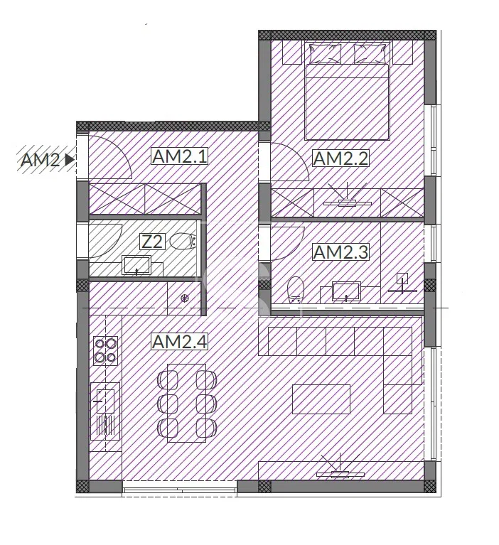 Stanovanje Banjole, Medulin, 66,92m2 – 3