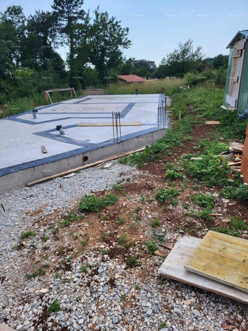 Istrien – Baubeginn einer Luxusvilla mit Pool, Baugenehmigung und bezahlte Anschlüsse – 2