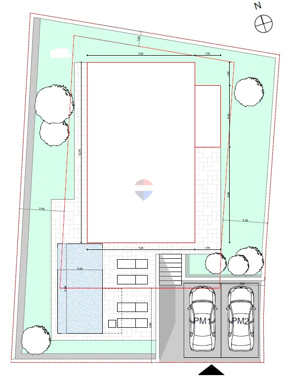 Stavbno zemljišče Kanfanar, 370m2 – 2