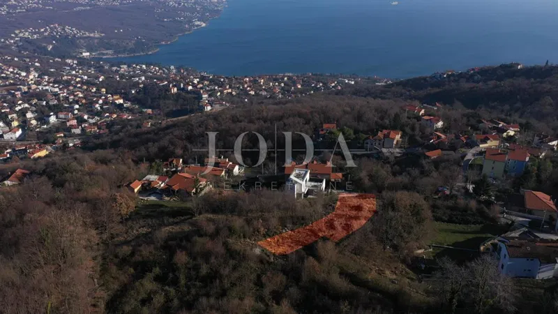 Građevinsko zemljište 1.071 m² s pogledom na Kvarnerski zaljev - Bregi,Opatija – 3