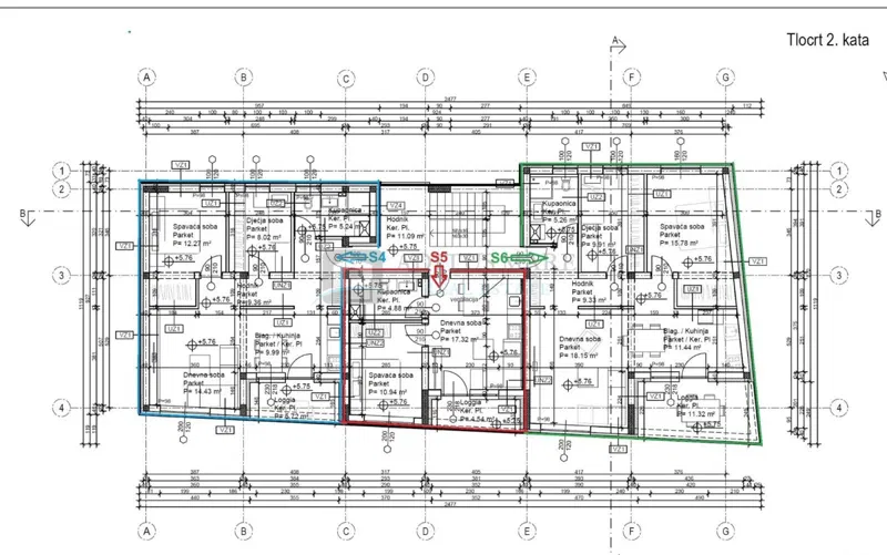 SRIMA – NOVOGRADNJA 20 M OD MORA. STAN NA 2. KATU S LOĐOM, 65,03 m² – 3