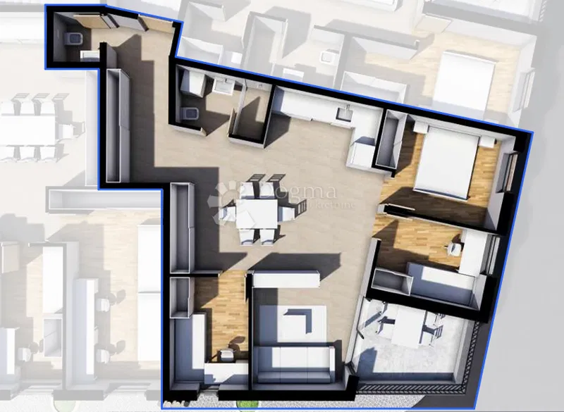 NOWY BUDYNEK PAZIN - 3BR+DB - S8 (I PIĘTRO) – 2