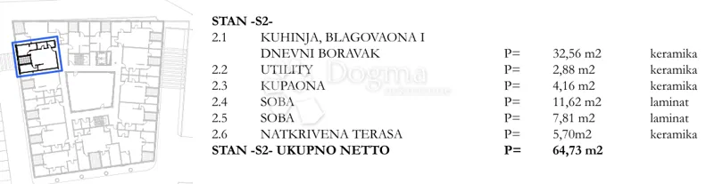 NOWY BUDYNEK PAZIN - 2BR + BA - S2 (I PIĘTRO) – 3