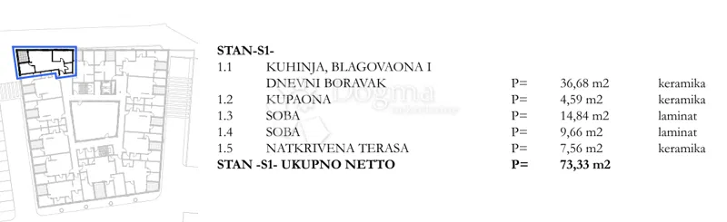 NOWY BUDYNEK PAZIN - 2BR + BA - S1 (I PIĘTRO) – 3
