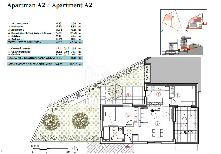 Primošten – Luksuzan apartman s privatnim vrtom i dvije terase – 2