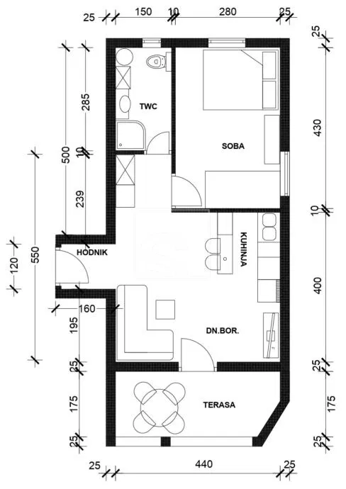 Flat Medulin, 45m2 – 2
