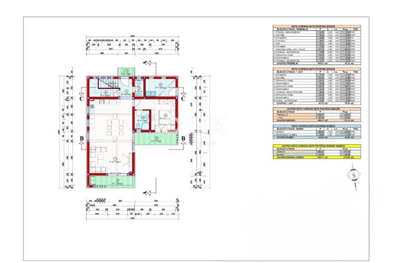 Istra, Višnjan, vila, 173,16 m2, roh-bau, moderna, bazen – 3