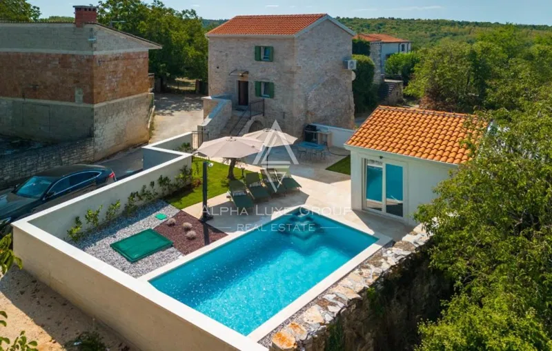 Istra, Višnjan, kamena vila s bazenom i wellnessom – 3