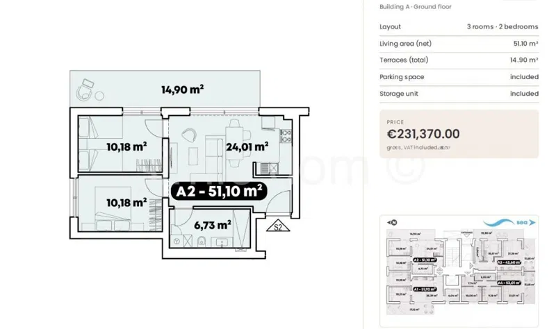 New apartments near the beach and amenities, Trogir – 2