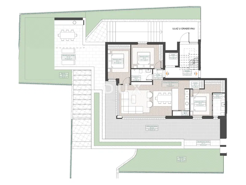 Kvarner, Ičići, trosobni stan, 130 m2, 100 m od mora – 3
