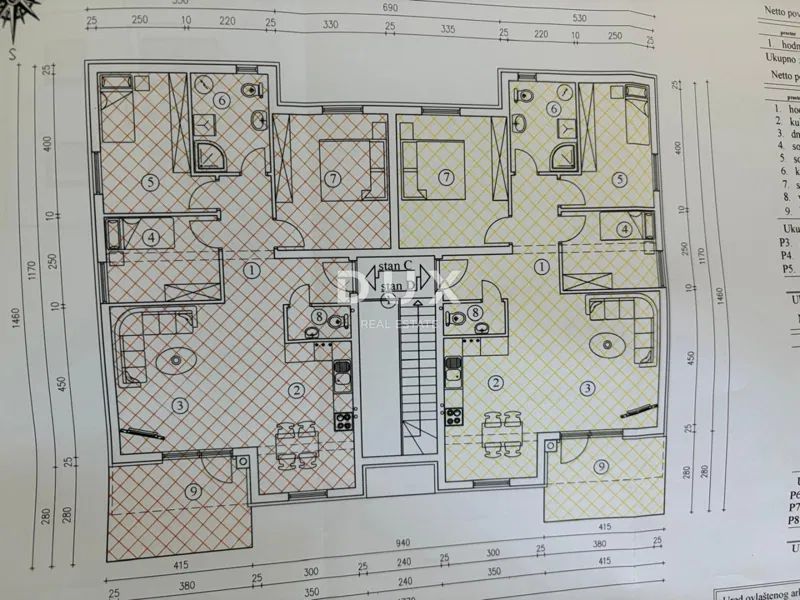 Rijeka, Viškovo, trosobni stan, 94,05 m2, novogradnja, tri parkirna mjesta – 2