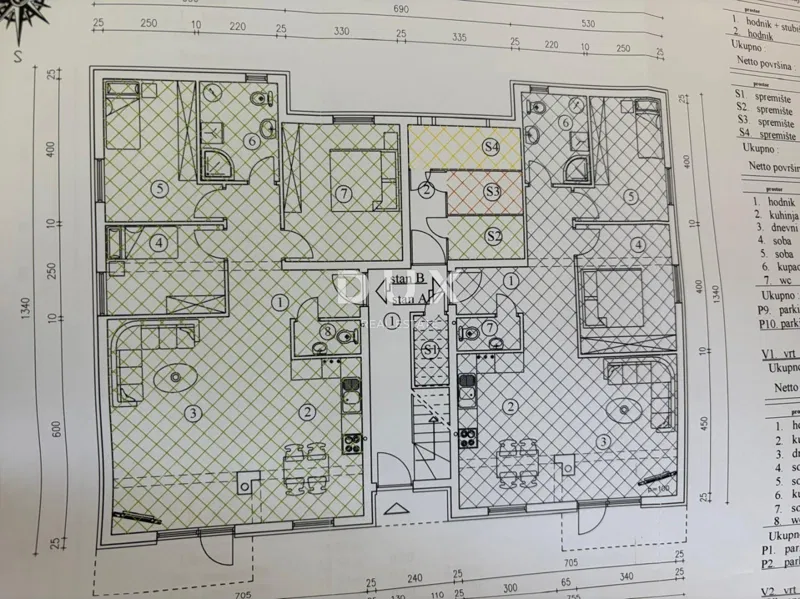 Rijeka, Viškovo, kétszobás lakás, 74,89 m2, új építésű, kerttel, két parkolóhellyel – 2