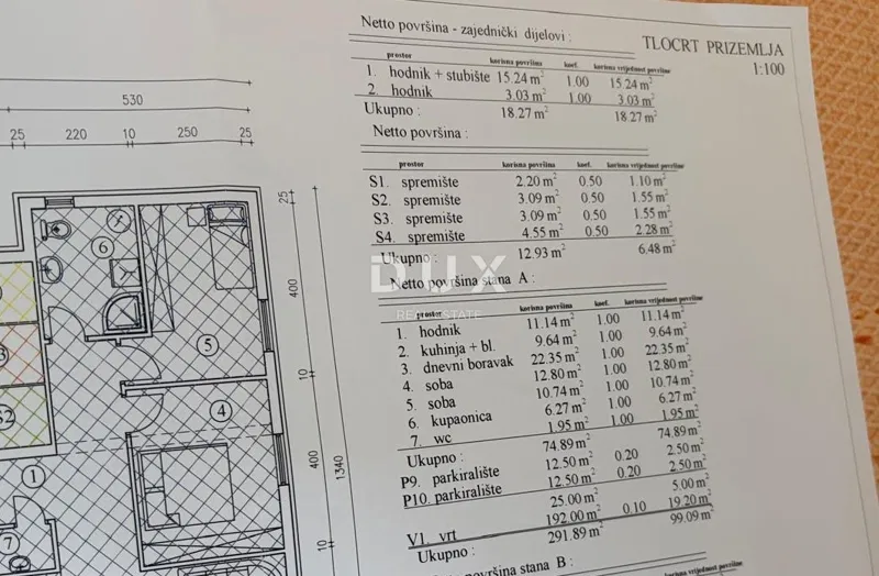 Rijeka, Viškovo, kétszobás lakás, 74,89 m2, új építésű, kerttel, két parkolóhellyel – 3