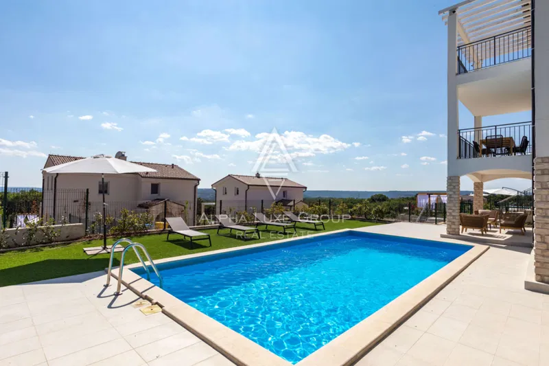Istra, Diminići – vila s bazenom i panoramskim pogledom na more – 3