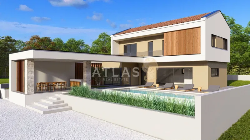 ŽMINJ | Moderna vila s bazenom vrlo blizu centra Žminja