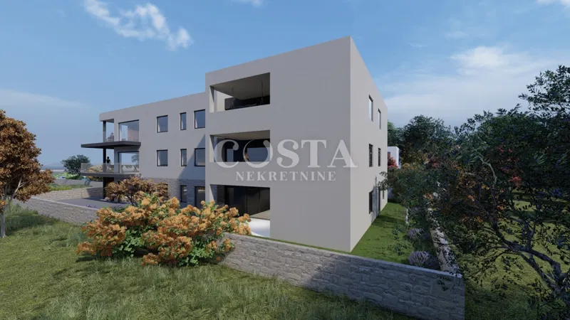 ZADAR, PRIVLAKA - Prostrani stan u izgradnji 60 m od mora S4