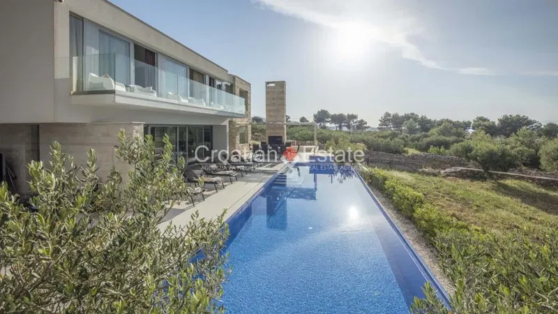 Island Brač – luxury modern stone villa with sea view for sale – 2