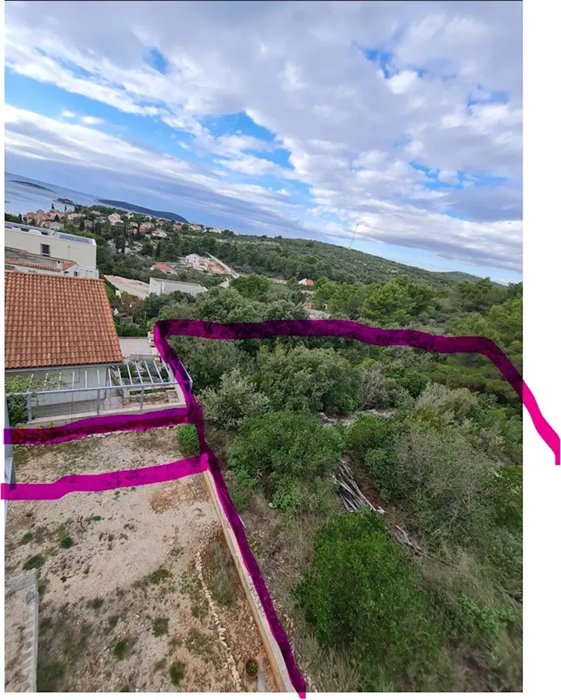 Terreno con vista mare Šolta Maslinica – 2